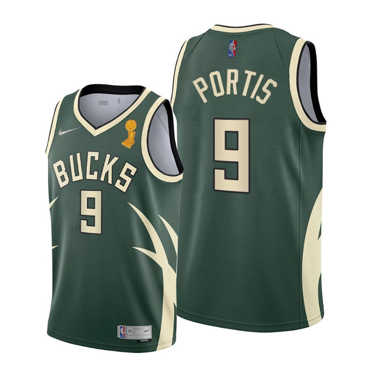 Bobby Portis Milwaukee Bucks green jersey