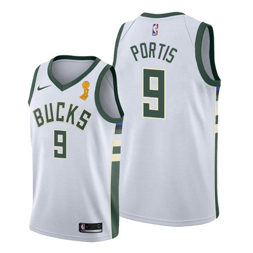Bobby Portis Milwaukee Bucks white jersey