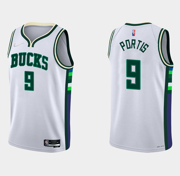 Bobby Portis Milwaukee Bucks white jersey