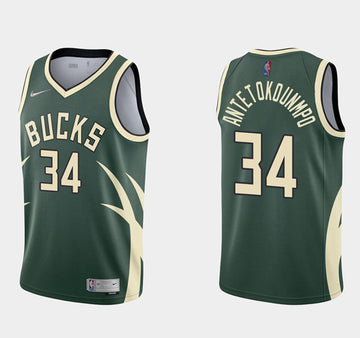 Milwaukee Bucks green jersey