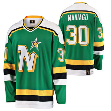 Cesare Maniago Dallas Stars green jersey