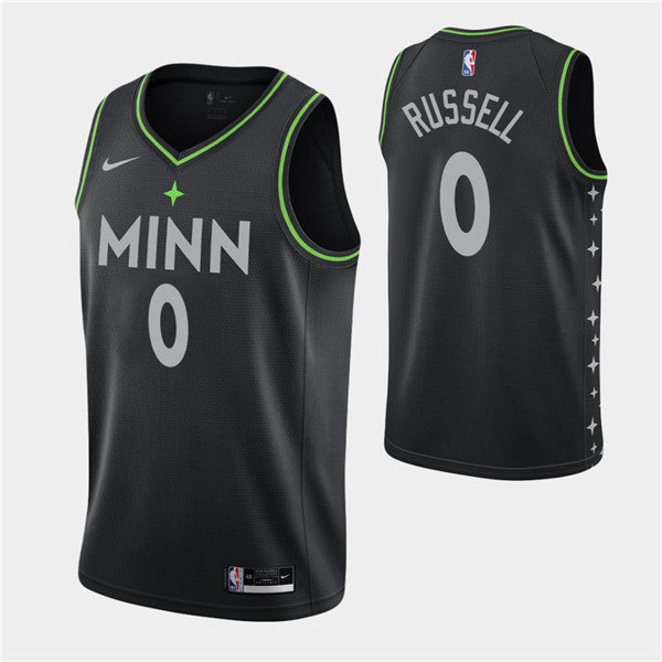 D'Angelo Russell Minnesota Timberwolves black jersey
