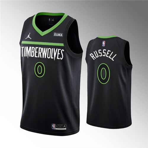 D'Angelo Russell Minnesota Timberwolves black jersey
