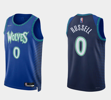 D'angelo Russell Minnesota Timberwolves royal jersey
