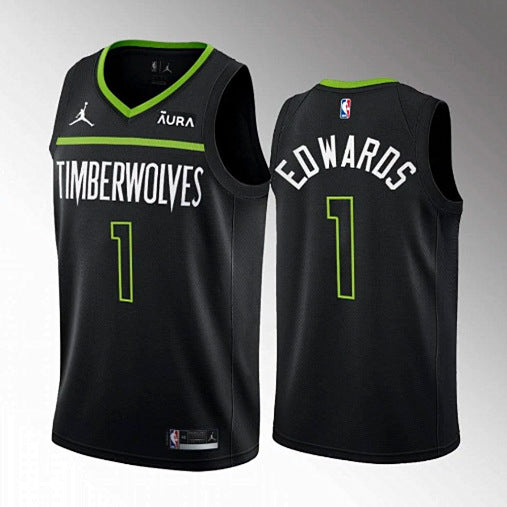 Anthony Edwards Minnesota Timberwolves black jersey