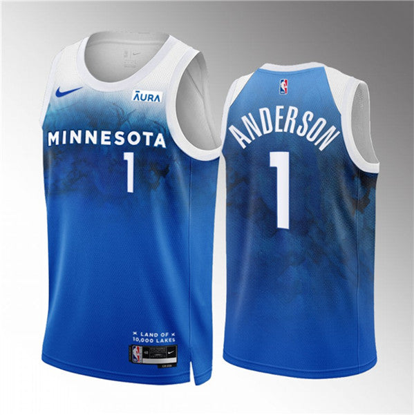 Kyle Anderson Minnesota Timberwolves blue City Edition jersey