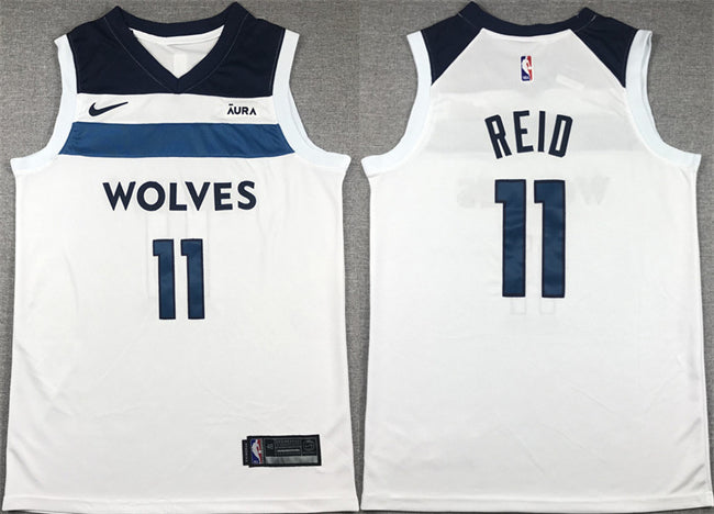 Naz Reid Minnesota Timberwolves white jersey