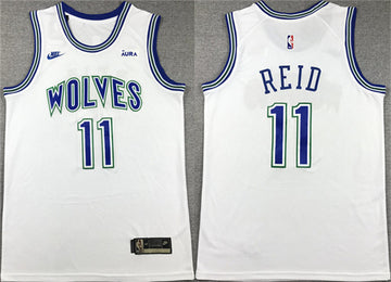 Naz Reid Minnesota Timberwolves white City Edition jersey