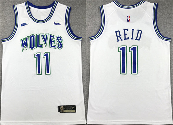 Naz Reid Minnesota Timberwolves white City Edition jersey