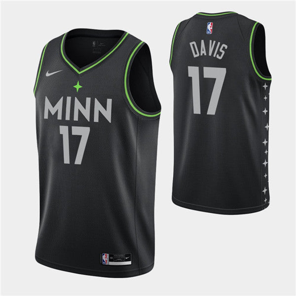 Ed Davis Minnesota Timberwolves black jersey