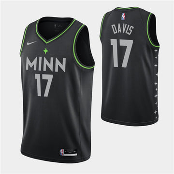 Ed Davis Minnesota Timberwolves black jersey