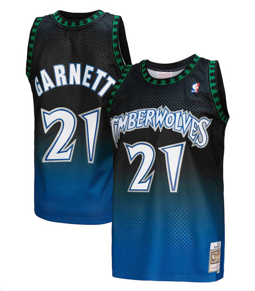 Kevin Garnett Minnesota Timberwolves black Throwback jersey