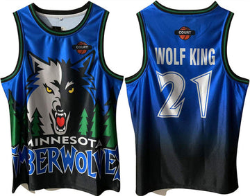 Kevin Garnett Minnesota Timberwolves blue-green Throwback jersey