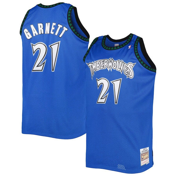 Kevin Garnett Minnesota Timberwolves blue Throwback jersey