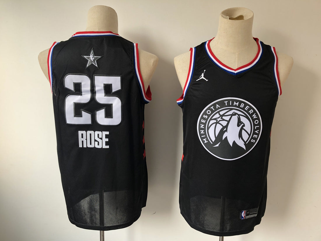 Derrick Rose Minnesota Timberwolves black jersey