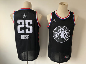 Derrick Rose Minnesota Timberwolves black jersey