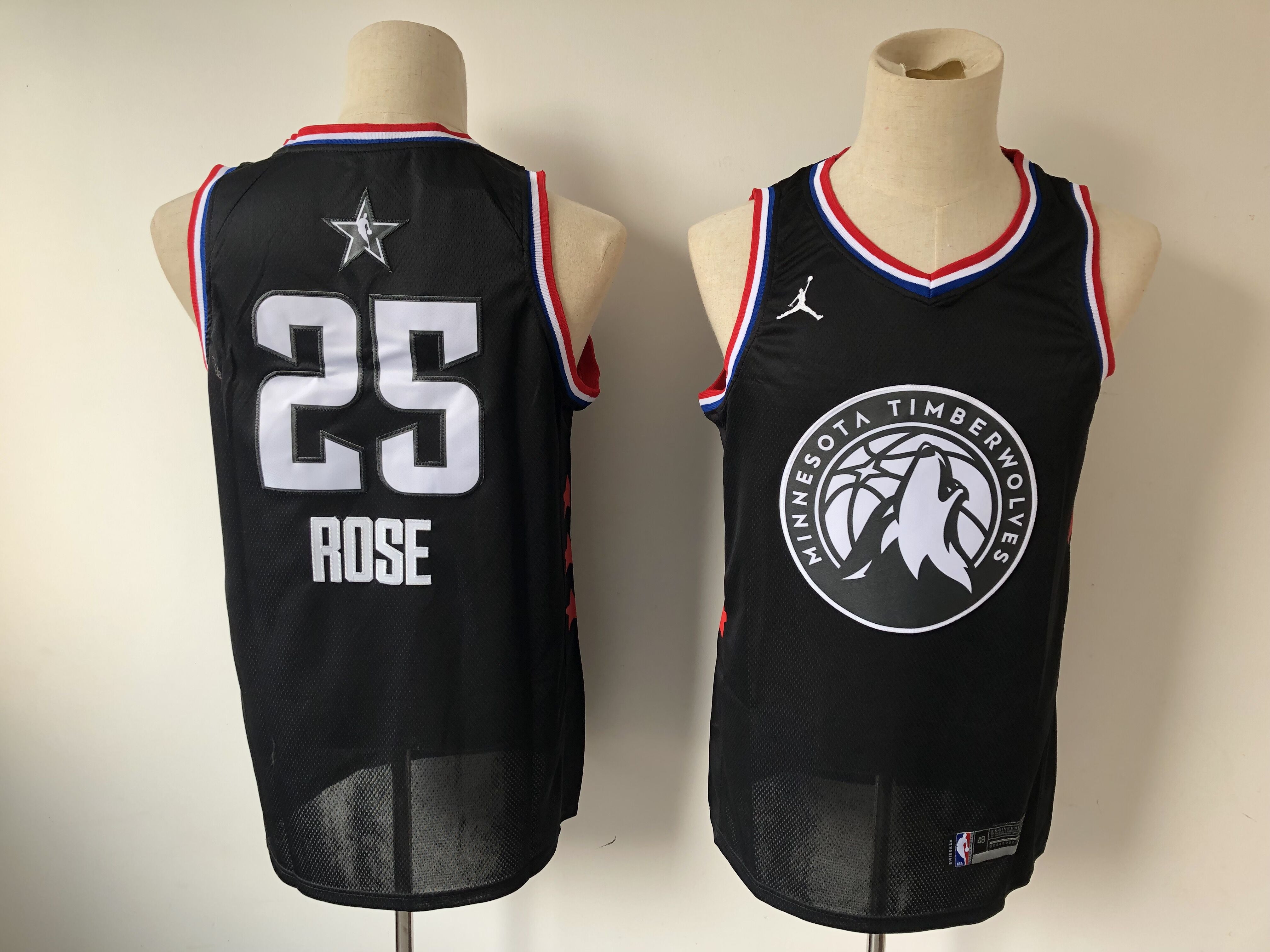 Derrick Rose Minnesota Timberwolves black jersey