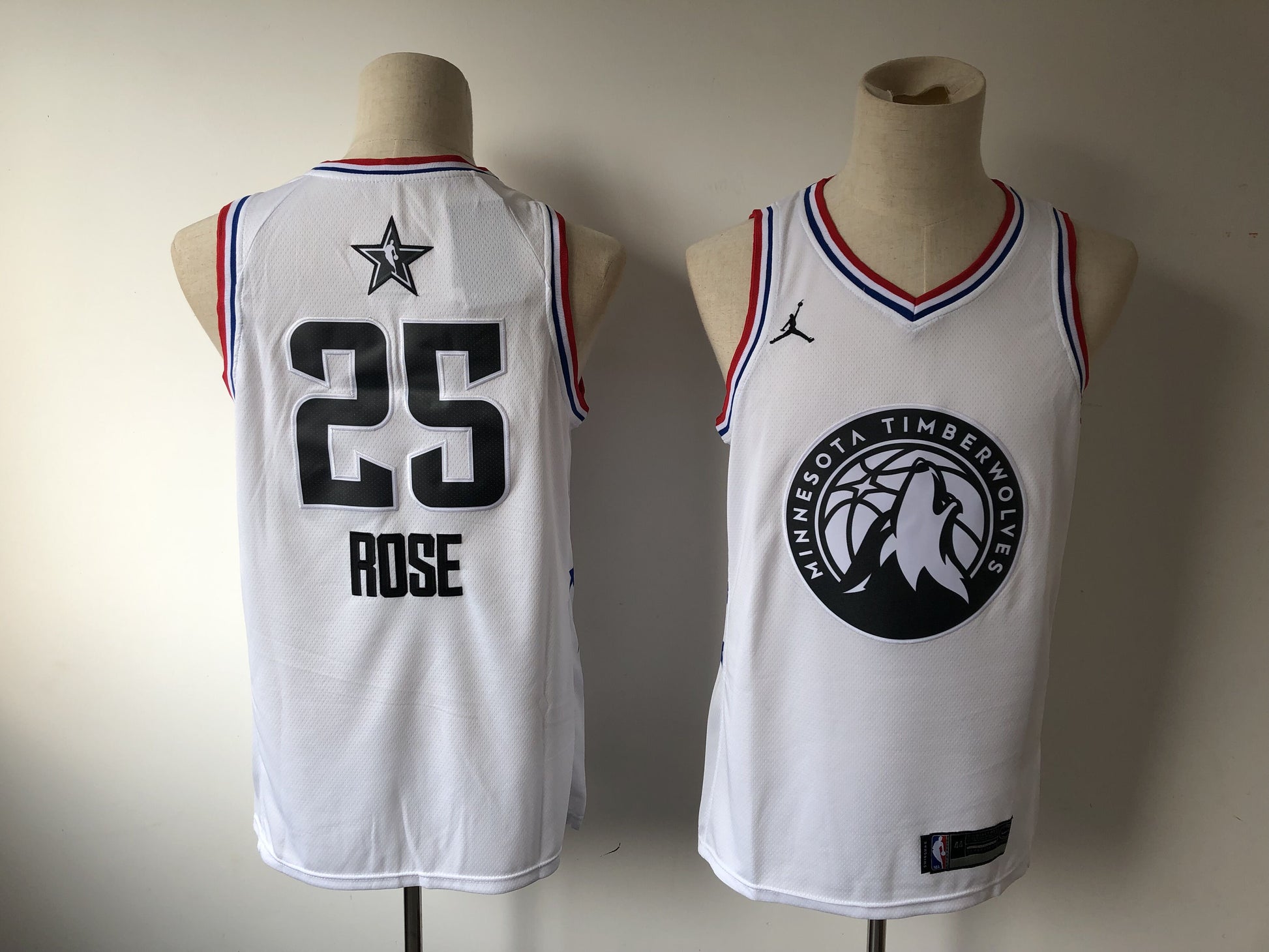 Derrick Rose Minnesota Timberwolves white jersey