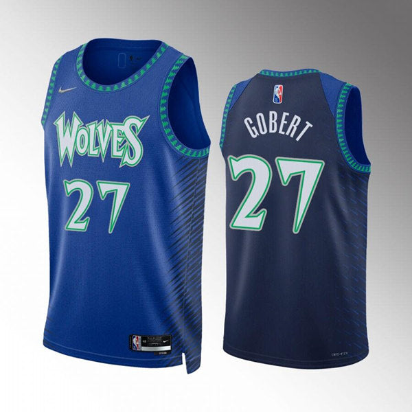 Rudy Gobert Minnesota Timberwolves blue City Edition jersey