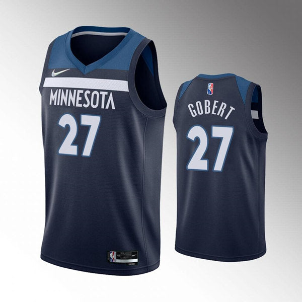 Rudy Gobert Icon Edition Minnesota Timberwolves navy jersey