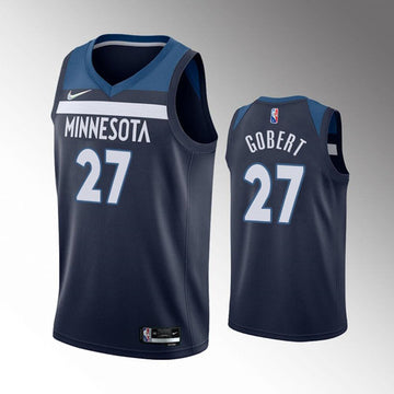 Rudy Gobert Icon Edition Minnesota Timberwolves navy jersey