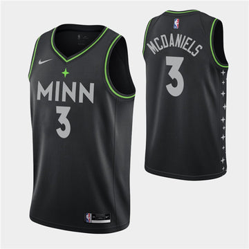 Jaden McDaniels Minnesota Timberwolves black jersey