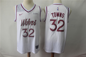 Karl Anthony Towns Minnesota Timberwolves white jersey