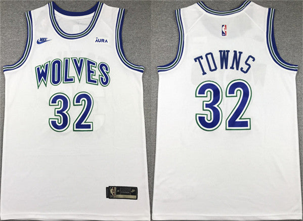 Karl-Anthony Towns Minnesota Timberwolves white City Edition jersey