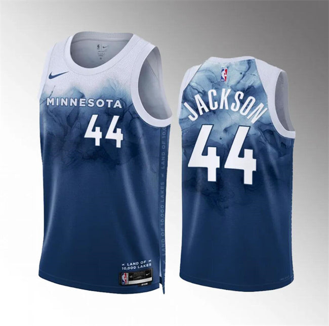 Justin Jackson Minnesota Timberwolves blue City Edition jersey