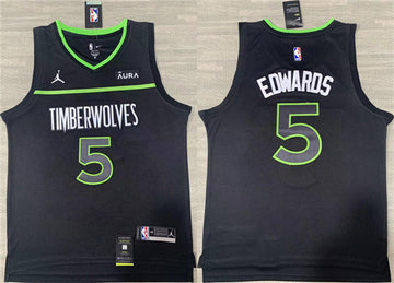 Anthony Edwards Minnesota Timberwolves black jersey