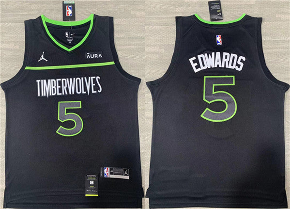 Anthony Edwards Minnesota Timberwolves black jersey