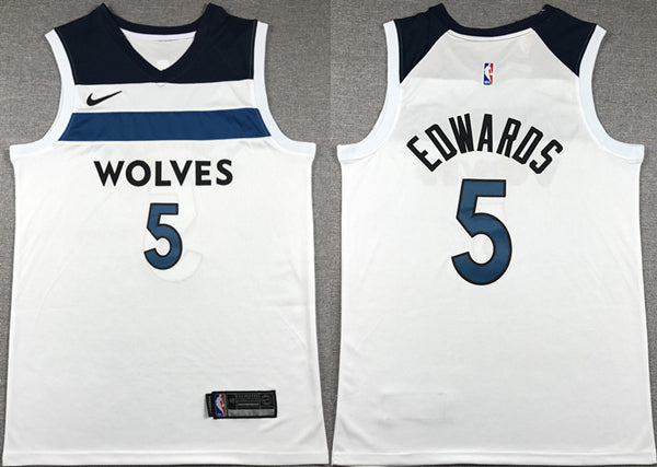 Anthony Edwards Minnesota Timberwolves white jersey