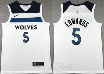 Anthony Edwards Minnesota Timberwolves white jersey