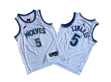 Anthony Edwards Minnesota Timberwolves white City Edition jersey