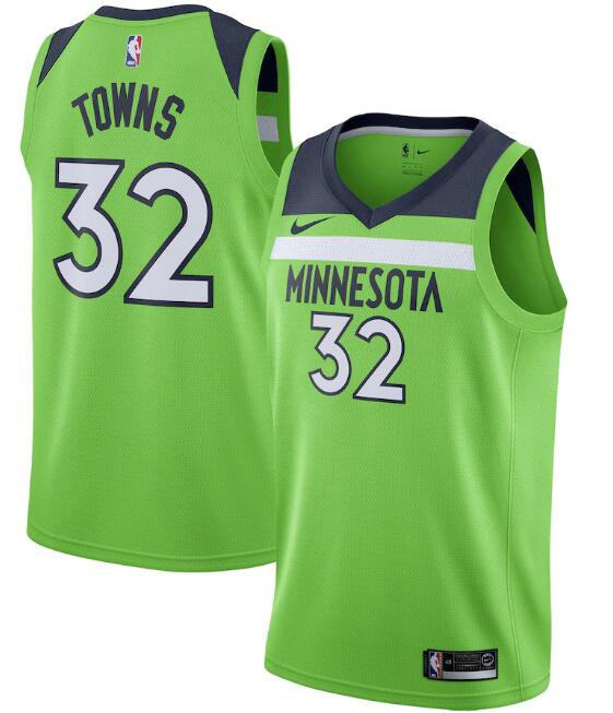 Minnesota Timberwolves green jersey