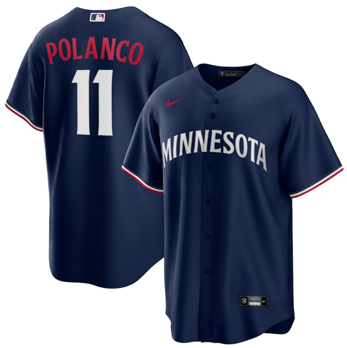 Jorge Polanco Minnesota Twins navy jersey