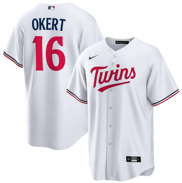 Steven Okert Minnesota Twins white jersey