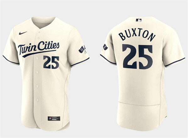 Byron Buxton Minnesota Twins cream jersey