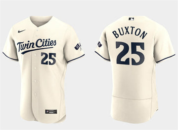 Byron Buxton Minnesota Twins cream jersey