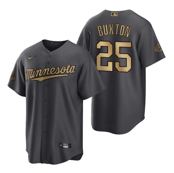 Byron Buxton Minnesota Twins charcoal All-Star jersey