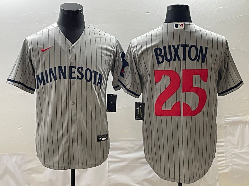 Byron Buxton Minnesota Twins gray jersey