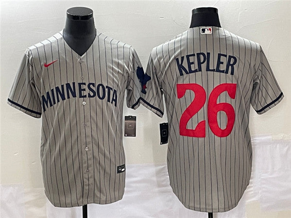 Max Kepler Minnesota Twins gray jersey