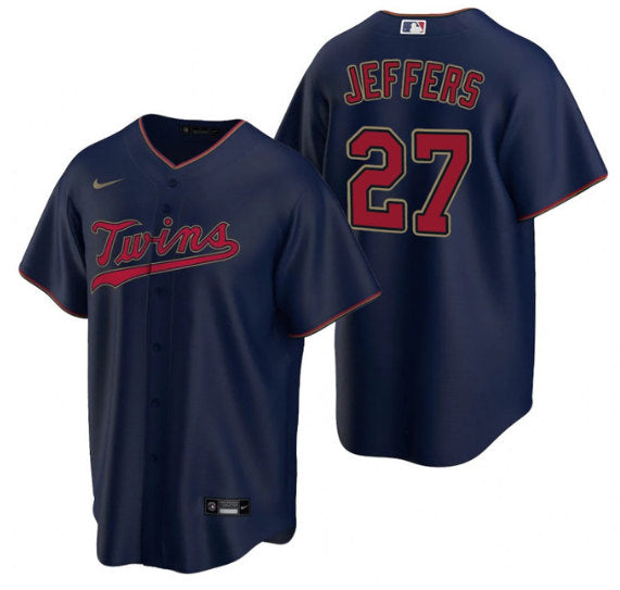 Ryan Jeffers Minnesota Twins navy jersey