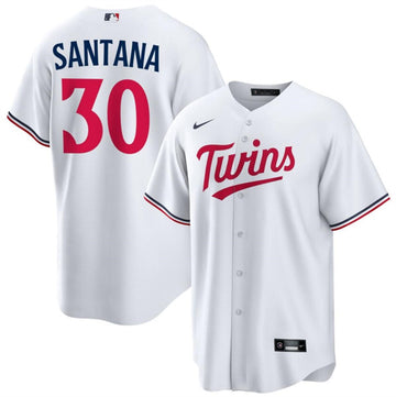 Carlos Santana Minnesota Twins white jersey