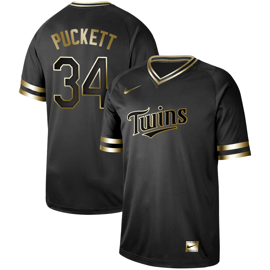 Kirby Puckett Minnesota Twins black jersey