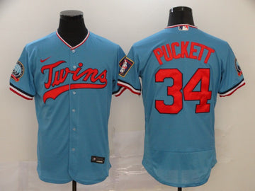 Kirby Puckett Minnesota Twins blue jersey