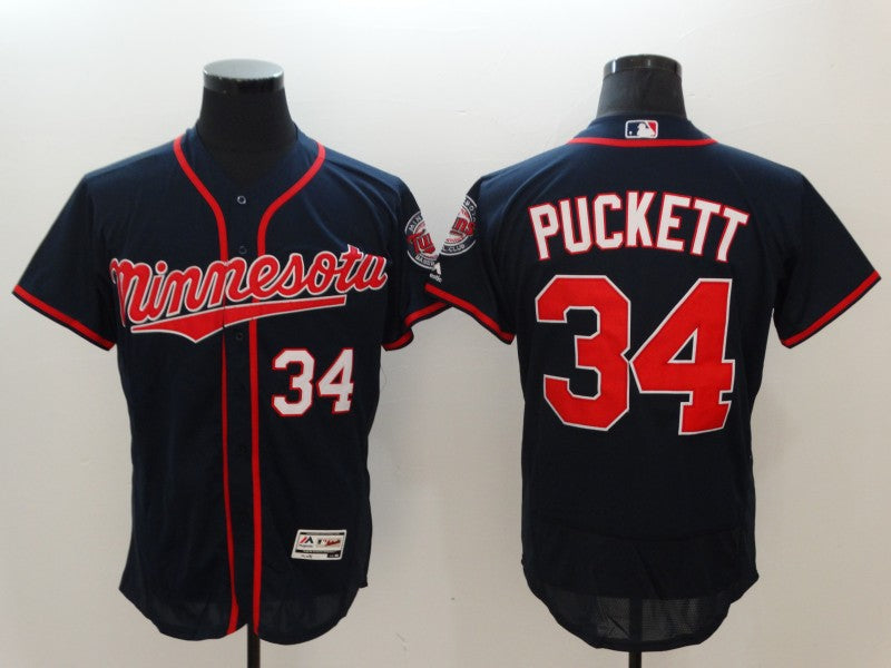 Kirby Puckett Minnesota Twins navy jersey