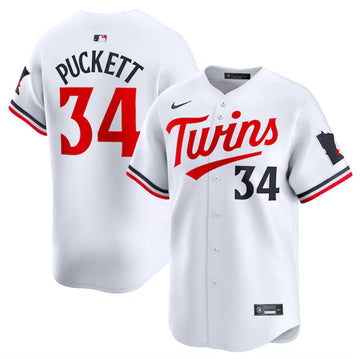 Kirby Puckett Minnesota Twins white Home jersey