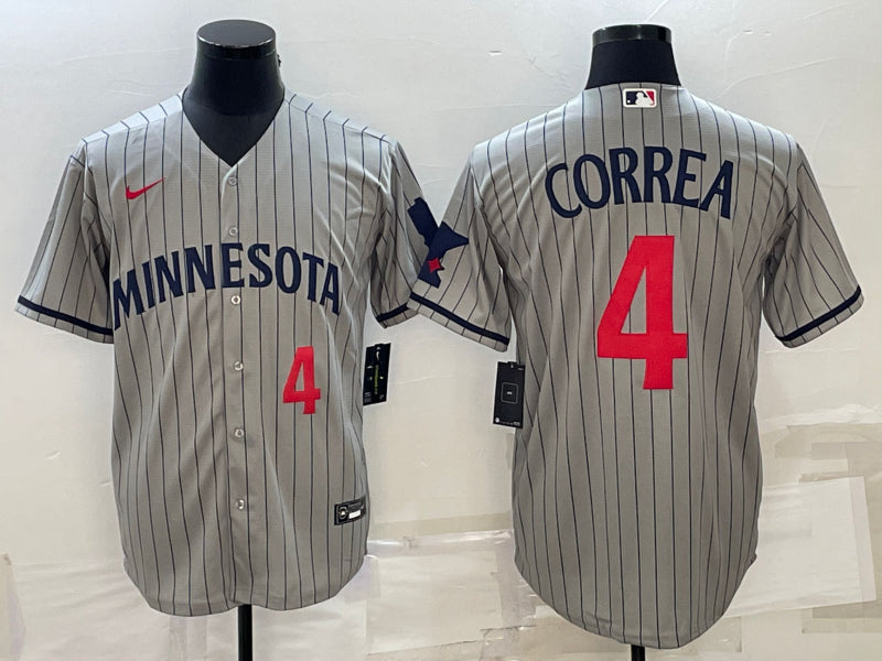 Carlos Correa Minnesota Twins gray Home jersey