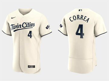 Carlos Correa Minnesota Twins cream jersey